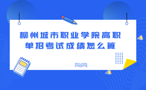 柳州城市职业学院高职单招考试成绩