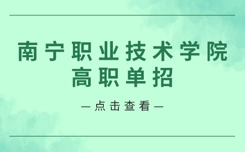 南宁职业技术学院高职单独招生