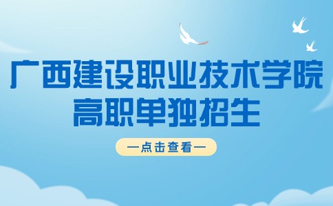 2024年广西建设职业技术学院高职单独招生录取分数线