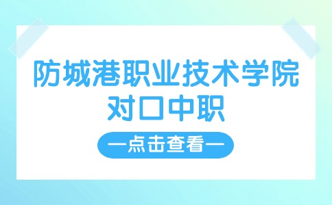 防城港职业技术学院2024年对口中职自主招生简章