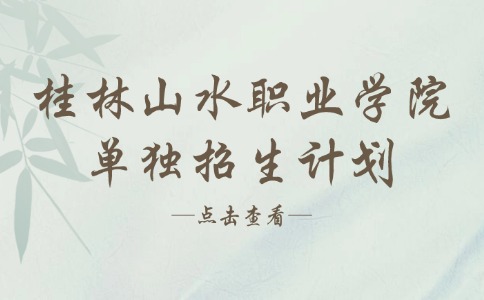 2024年桂林山水职业学院单独招生计划